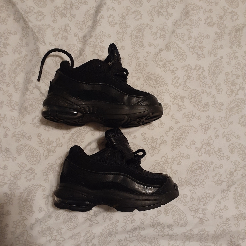 Kids nike shoes all black